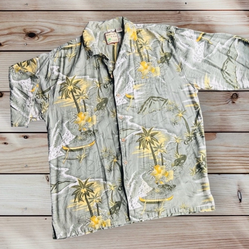Tropical Print Short Sleeve Shirt